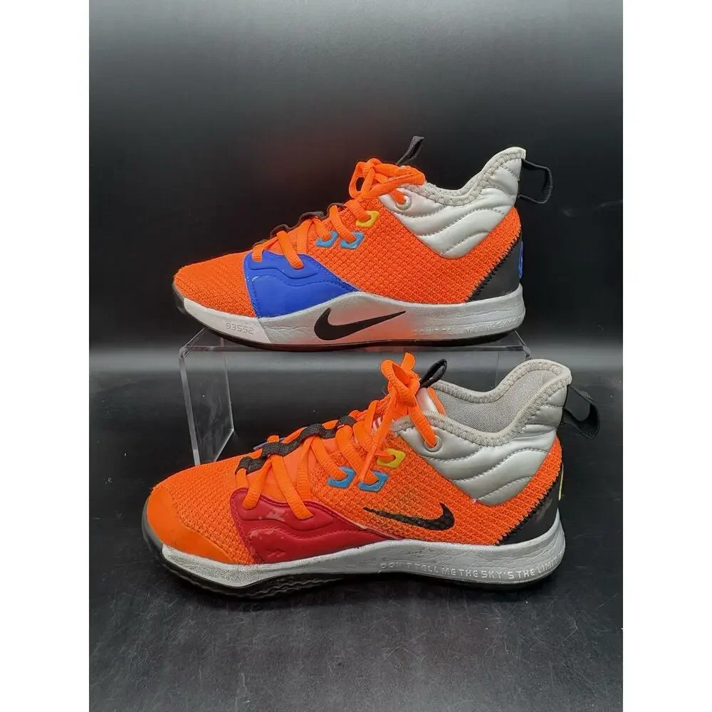Nike Paul George PG 3 Nasa Apollo Sneakers Shoes Youth Size 4Y C18973-800